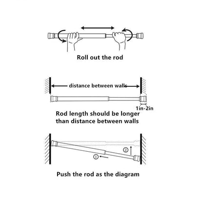 Drill-Free Multifunctional Adjustable Rod